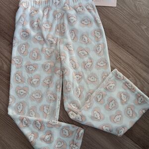 Pastel Sheep Plush Pajama Pants + Matching Headband Set |Soft Fleece Loungewear
